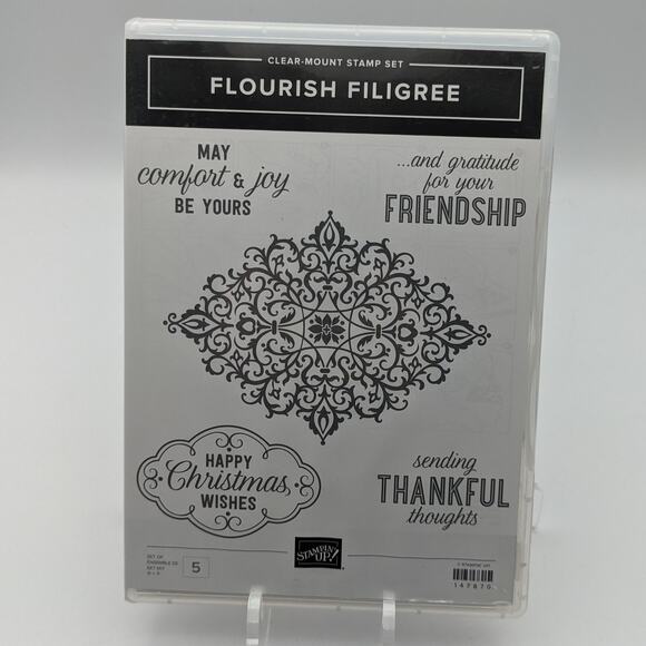Stampin Up Stamp Set FLOURISH FILLIGREE 147870 Stamping Cardmaking Papercraft - Picture 1 of 2